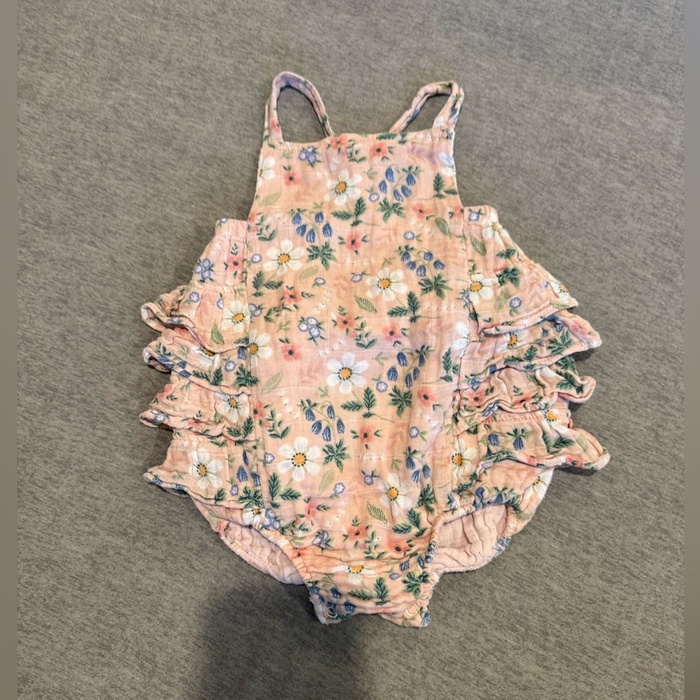 Angel Dear Pink Floral Baby Outfit